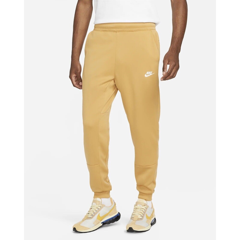 Nike Sportswear Tribute Taper Joggers Size Large Mens Pants Elemental Gold NEW